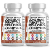 Clean Nutraceuticals Lions Mane 20in1 bottle front for daily focus and vitality.