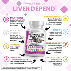 Clean Nutraceuticals Liver Defend bottle label highlights 28-in-1 formula.