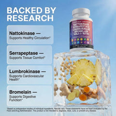 Clean Nutraceuticals lumbrokinase capsules offer convenient daily supplementation.
