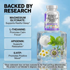 Clean Nutraceuticals Mag Genin with Theanine 200mg for a calming evening routine