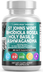 Clean Nutraceuticals Positeava mood-support bottle promotes daily balance.