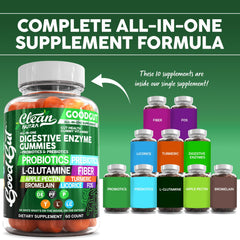 Clean Nutraceuticals Probiotic Gummies Pack promotes balanced gut flora for daily digestion.