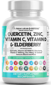 Clean Nutraceuticals Q Defend bottle pour – quercetin immune support with zinc and vitamins.
