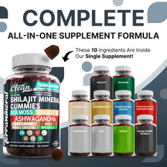 Clean Nutraceuticals Terramineral Sea Moss Gummies pouch strengthens minerals
