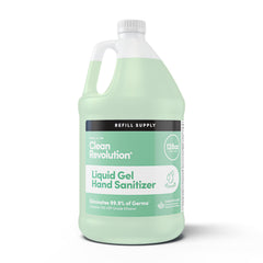 Clean Revolution refill container shown for easy, waste-reducing refills.