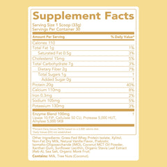 Digestive enzymes label suggests gentle digestion during workouts and busy days