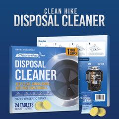 CleanHike tablet dissolving showing foam action for deep cleaning