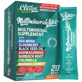 Clean Nutraceuticals sea moss sticks in packaging for convenient daily immune support.