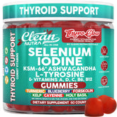 Clean Nutraceuticals ThyroGlow bottle front for daily thyroid-support routine.