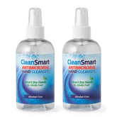 CleanSmart antimicrobial skin cleanser 8oz bottle for quick, gentle hand cleaning at home.