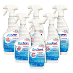 CleanSmart Hospital Disinfectant bottle pour enables quick surface sanitizing with spray.