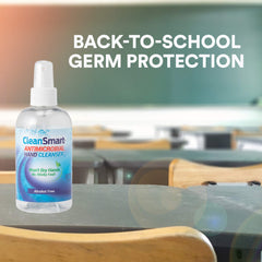 CleanSmart hypochlorous technology graphic illustrating natural germ-killer concept.