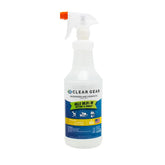 Clear Gear disinfectant bottle dispense for fast on-the-go sanitizing of sports gear