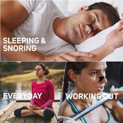 Clear Passage nasal strips used during exercise for better breath