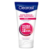 Clearasil Rapid Rescue Deep Treatment Wash bottle showing the strength for clear pores