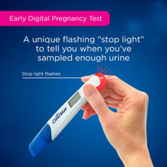Clearblue Easy-grip handle helps you hold the test securely.