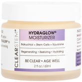 CLEARSTEM Hydraglow bottle on a vanity for daily hydration