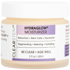 CLEARSTEM Hydraglow bottle on a vanity for daily hydration
