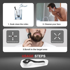 CLETINA 540 Titanium Derma Roller handle design for comfortable grip