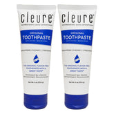 Cleure Original flavorless toothpaste bottle close-up highlighting gentle cleaning