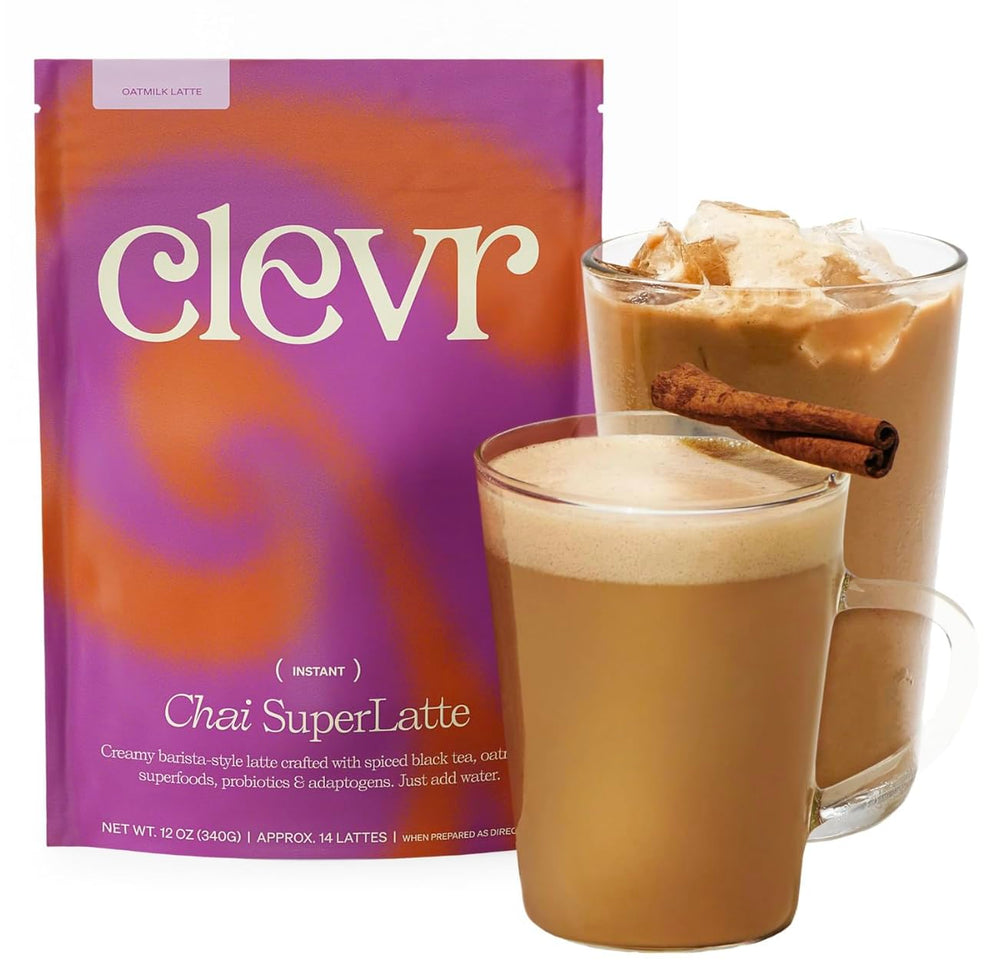 Clevr Chai latte powder pack ready to mix for an easy, creamy at-home latte