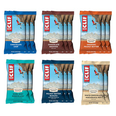 CLIF Bar Chocolate Chip energy bar in the variety pack, ideal for on-the-go energy.
