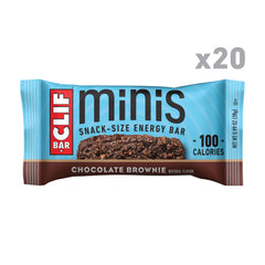 CLIF Bar Minis Chocolate Brownie ingredients show organic oats and plant-based goodness.