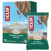 CLIF Bar oatmeal raisin walnut bar on-the-go energy with wholesome oats.
