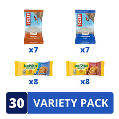 Clif crunchy peanut butter bar showcasing crunchy texture and energizing bite