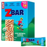 Clif Kid ZBar Iced Oatmeal Cookie pack demonstrates a convenient, kid-friendly lunchbox snack.
