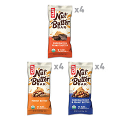 Clif Nut Butter Bar chocolate chip peanut butter flavor with satisfying crunch and creaminess.