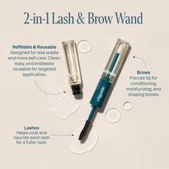 Cliganic castor oil with eyelash-kit shown for easy application.