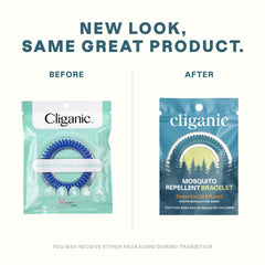 Cliganic individually-wrapped bracelets for convenient on-the-go use