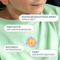 Cliganic mosquito repellent stickers feature animal patches for easy on-the-go protection.