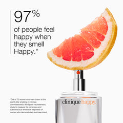 Clinique Happy floral bloom close-up for daytime freshness.