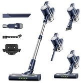 Clinkal cordless vacuum demonstrating 30kPa suction for deep floor cleaning.