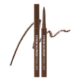 CLIO Extreme Gelpresso pencil swatch in deep brown for rich color payoff.