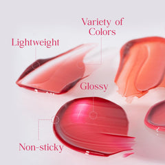 CLIO Professional glossy lip tint application closeup delivering vivid, even gloss.