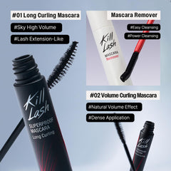 CLIO PROFESSIONAL Kill Lash Remover with curved brush for precise removal.