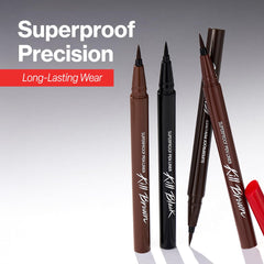 CLIO PROFESSIONAL Superproof Pen demonstrates waterproof, smudge-proof performance for long wear