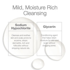 Close-up of CLn 2-in-1 label highlights fragrance-free formula.