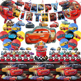 Cloira Cars banner for birthday party decor enhances celebration themes.