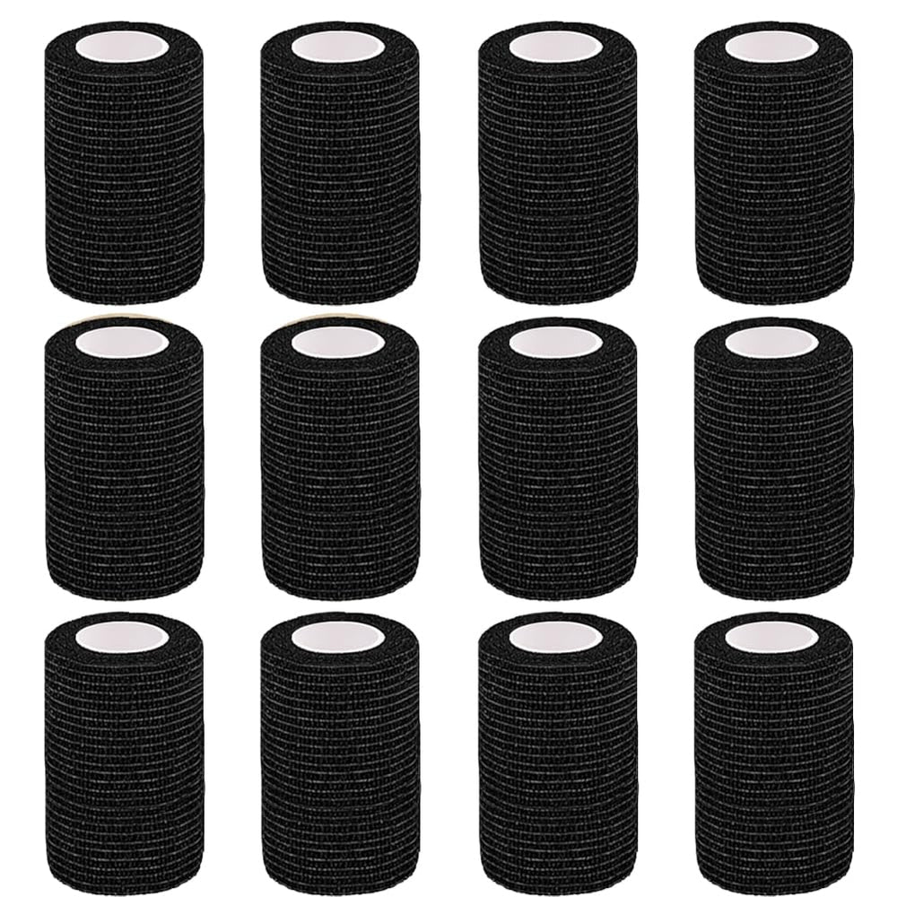 Clooflar 12-pack bandage wrap rolls for organized on-the-go support.