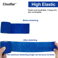 Clooflar wrist wrap provides flexible compression for stable joints