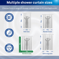 Clorox 2-in-1 curtain is washable for easy care and freshness