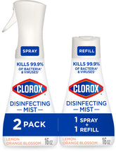 Clorox Disinfecting Mist bottle ready for quick hard-surface disinfection.