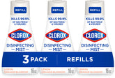 Clorox Disinfecting Mist bottle with Lemon Orange Blossom for quick surface disinfection