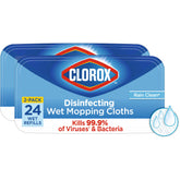 Clorox Disinfecting Wet Mop Pad Rain Clean 2 pack for multi surface cleaning