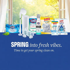 Disposable scrubbing pads preloaded with cleaner for easy bathroom cleaning.
