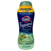 Clorox Fraganzia bottle pour shows easy dosing for lasting Cedarwood & Sage scent.